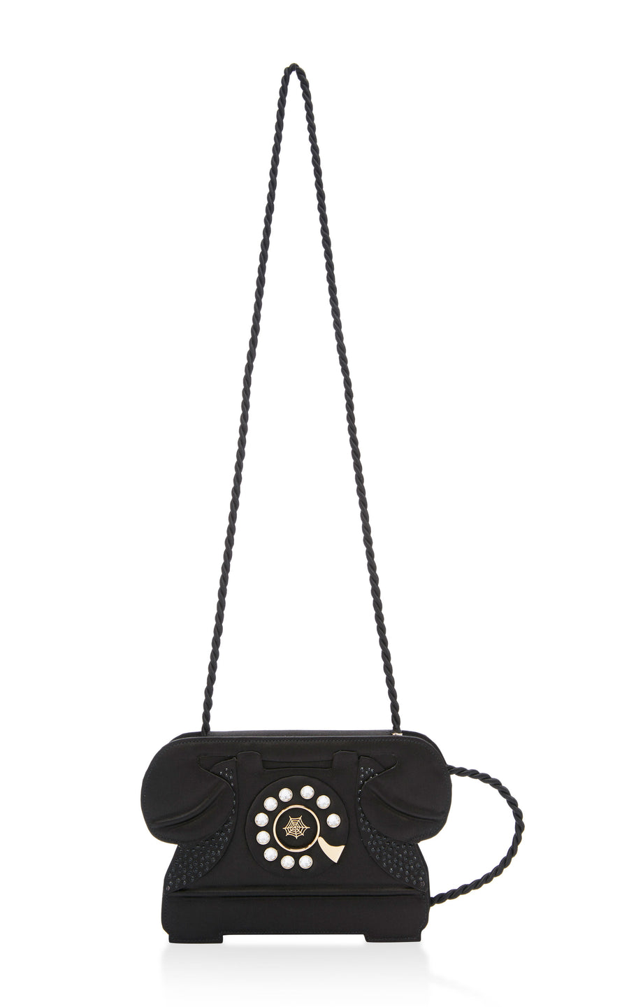 Charlotte Olympia “Dial to Accessorise” satin bag