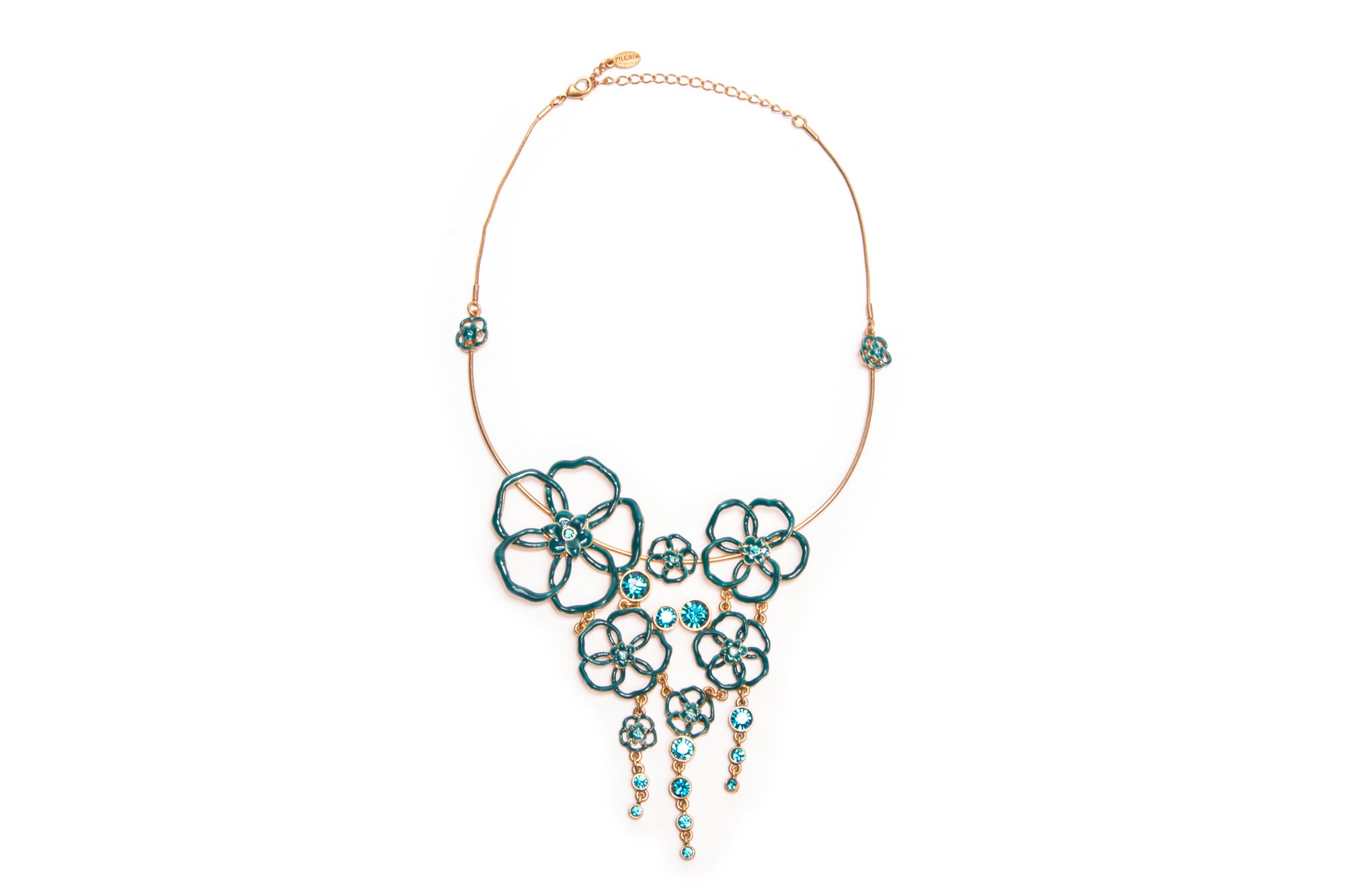 Capri Cascade Necklace in Emerald – Itosca- All Rights Reserved