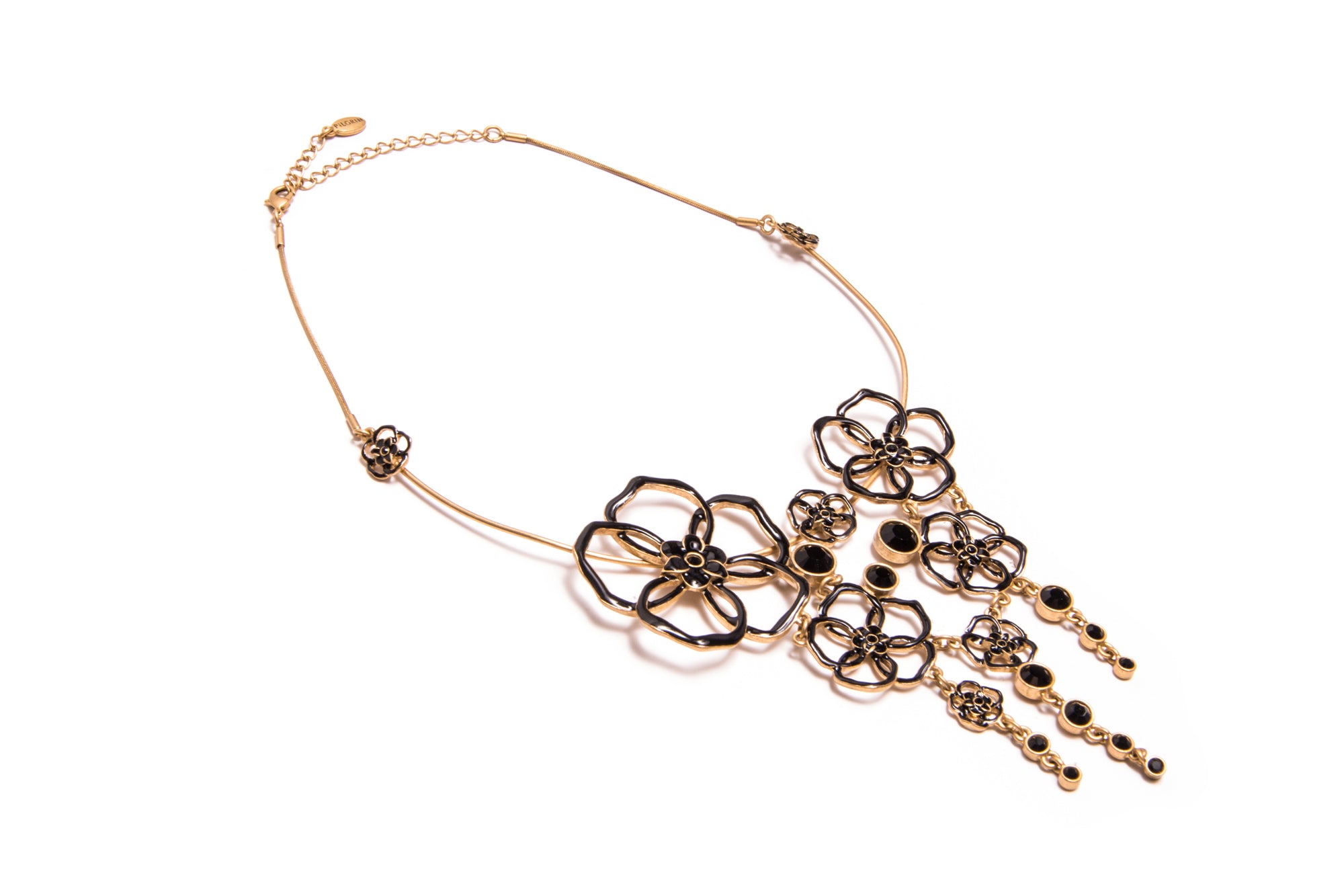 Capri Crystal Cascade Necklace in Red – Itosca- All Rights