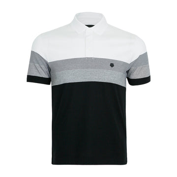Zegna Men's Polo Stripe Short Sleeve