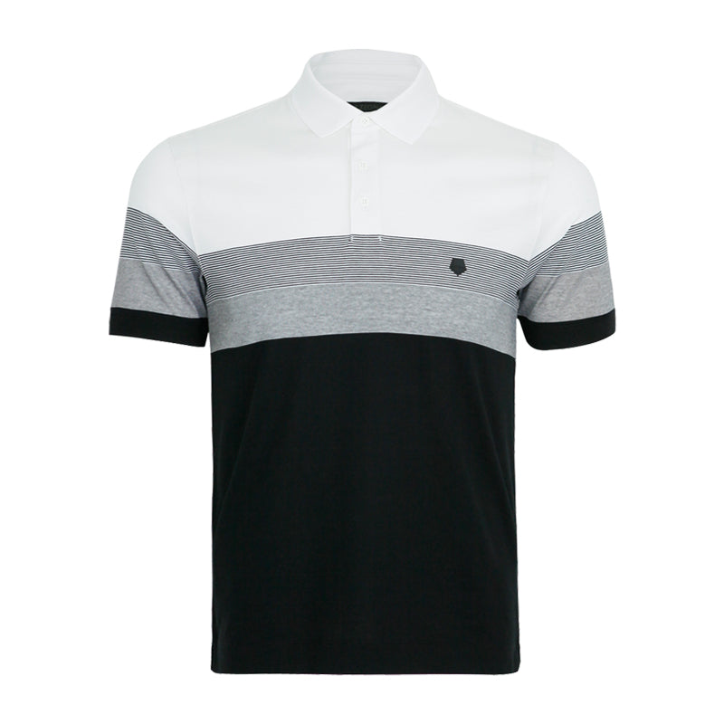 Zegna Men's Polo Stripe Short Sleeve