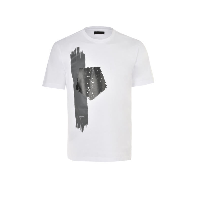 Tシャツ・カットソー ERMENEGILDO ZEGNA Men T Shirts E7364A777N01 White Zegna White Cotton T-Shirt - White - Men | RUF360A9F765001