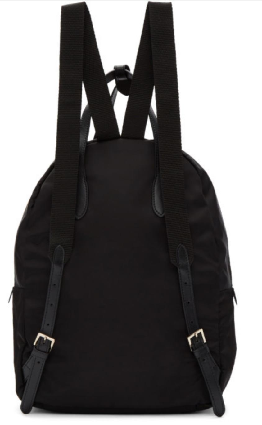 Charlotte Olympia Black Velvet Backpack