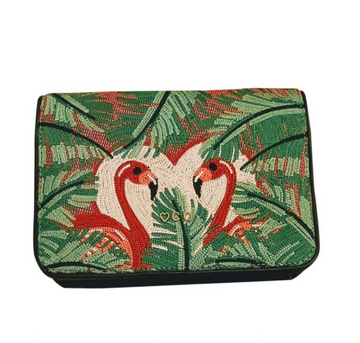 Charlotte Olympia embroidered leather Flamingo belt bag