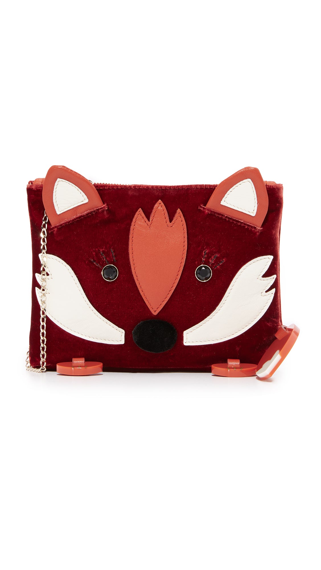 CHARLOTTE OLYMPIA 'KITTY' CROSSBODY PURSE in PINK CALF