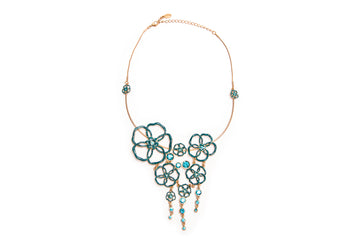 Capri Cascade Necklace in Emerald