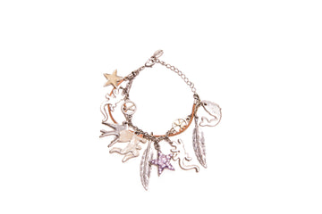 Signature crystals Charm Bracelet