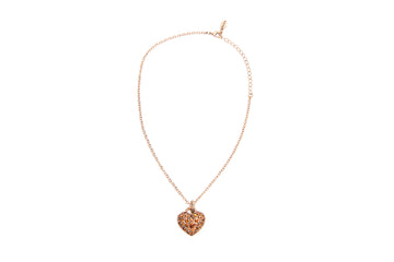 Pave Crystals Heart Necklace