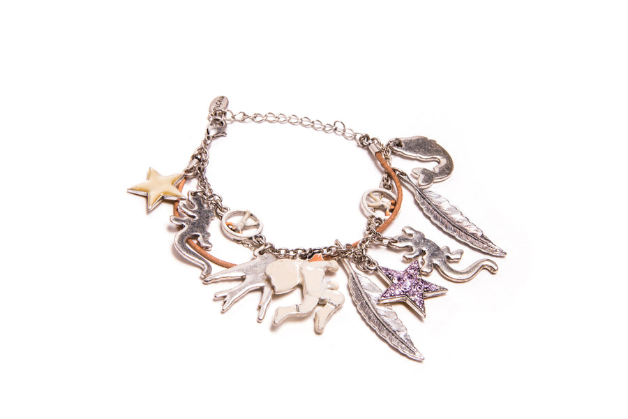 Signature crystals Charm Bracelet