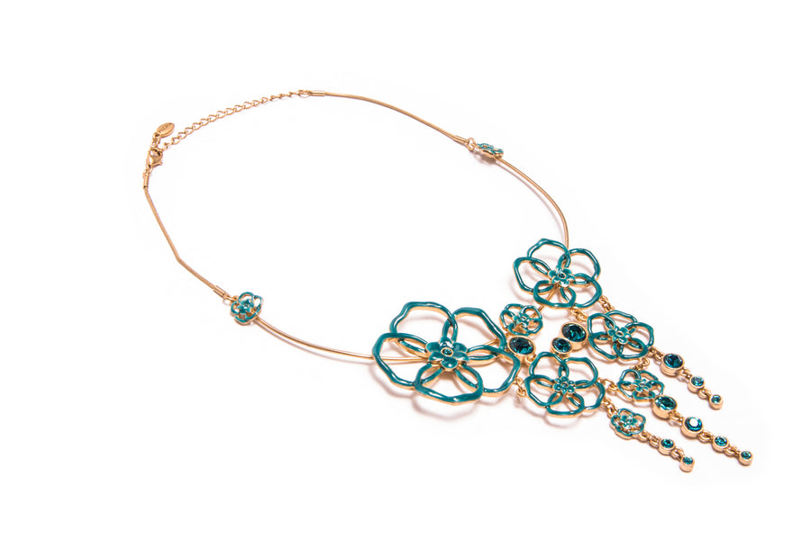 Capri Cascade Necklace in Emerald