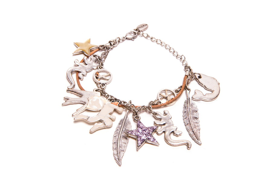 Signature crystals Charm Bracelet