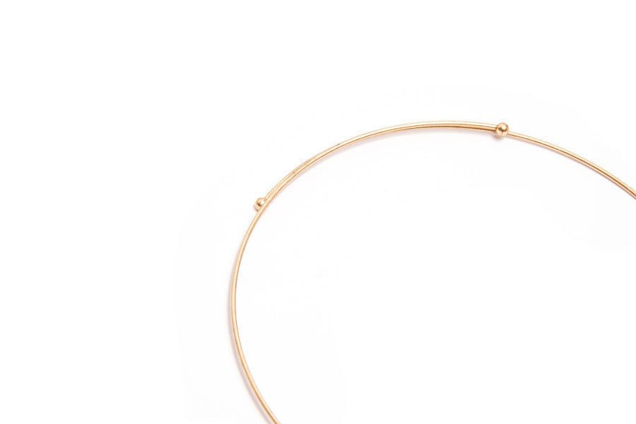 Crystal Hoop Necklace
